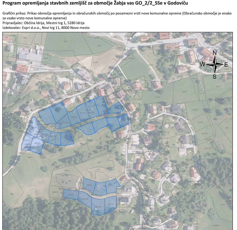 Program opremljanja stavbih zemljišč za območje Žabja vas v Godoviču